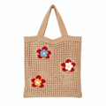 Knitted Flower Handbag